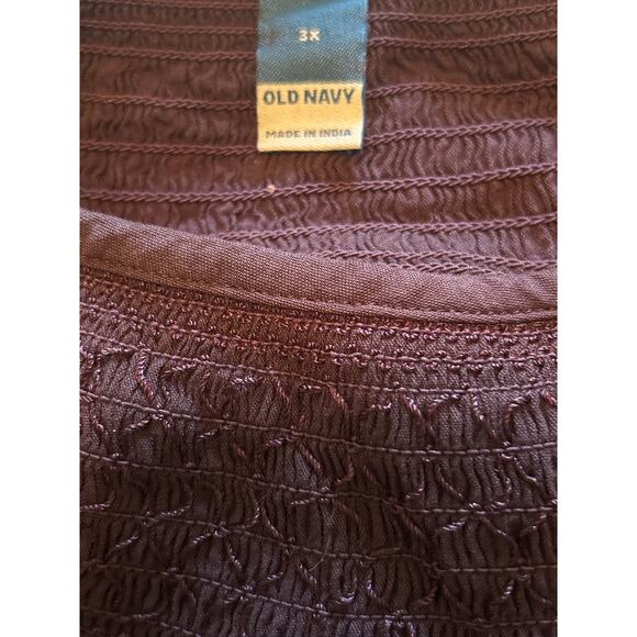 NWT Old Navy Plus Size Purple Dress Tiered Smocking Elastic at Sleeves Size 3X - Picture 3 of 6